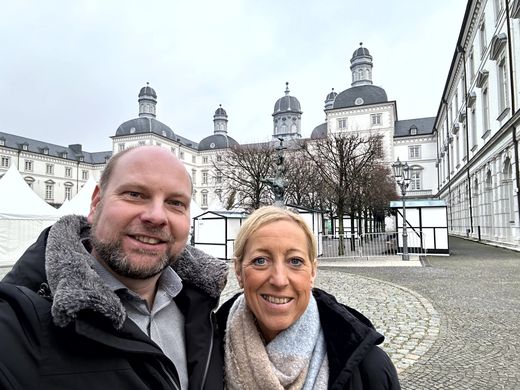 Ankunft am Schloss Bensberg