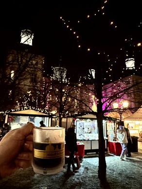 Weihnachtsstimmung vor dem Schloss