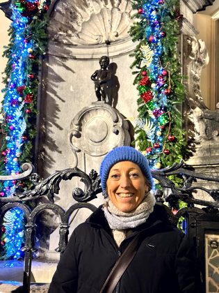 Wintermarkt, Lichter und Riesenrad