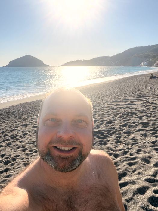 Zurück am Maronti Beach