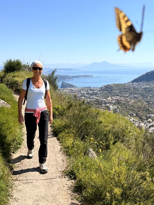 Spaziergang und Aussicht im Inselinneren