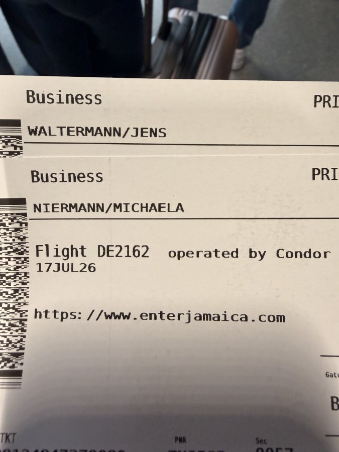 Ein unverhofftes Upgrade in die Condor Business Class