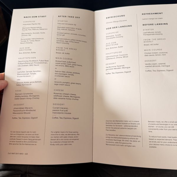 Ein unverhofftes Upgrade in die Condor Business Class