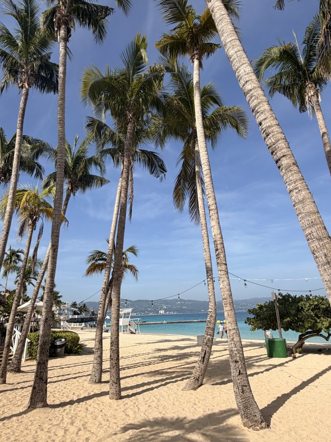Schwimmen vor der Weiterfahrt nach Negril
