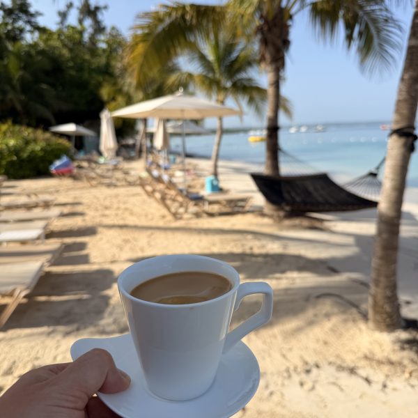 Letzter paradiesischer Morgen im Sandals