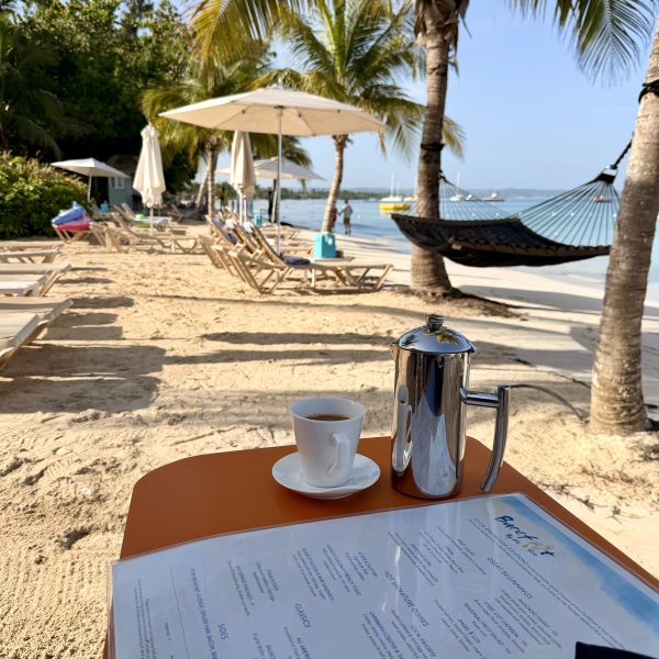 Letzter paradiesischer Morgen im Sandals