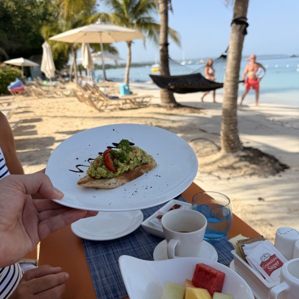 Letzter paradiesischer Morgen im Sandals