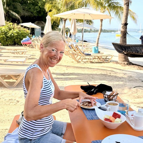 Letzter paradiesischer Morgen im Sandals
