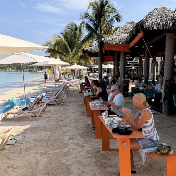 Letzter paradiesischer Morgen im Sandals