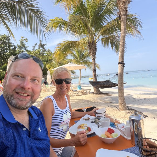 Letzter paradiesischer Morgen im Sandals