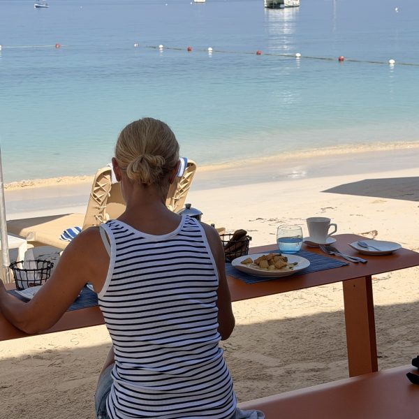 Letzter paradiesischer Morgen im Sandals