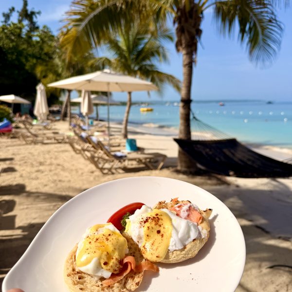 Letzter paradiesischer Morgen im Sandals
