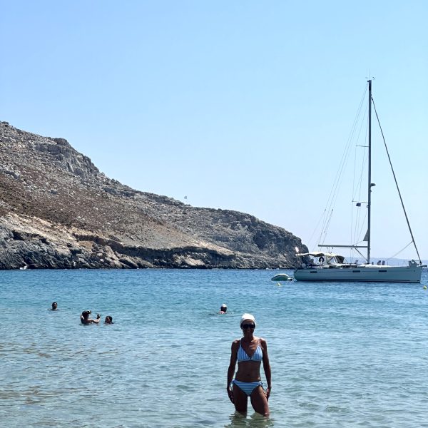 Pserimos: Strand, Hafen und Badepause
