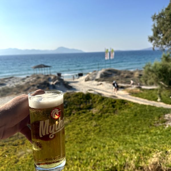 Abendessen und Rückkehr Richtung Kefalos