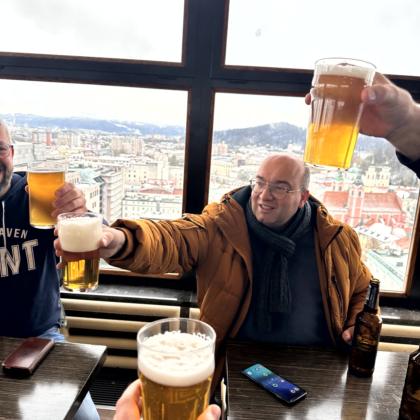 Nebotičnik – Bier über den Dächern von Ljubljana