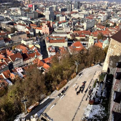 Ljubljana Castle – Stadt, Alpenblick und Geschichte über den Dächern