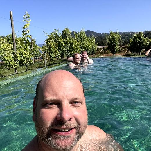 Ankunft in Santana – Quinta do Furão, Pool und Blick auf die Nordküste