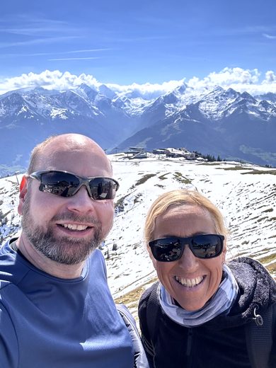 Zell am See und Blick auf den See