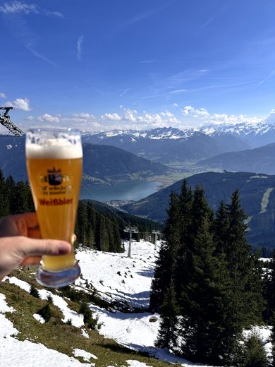 Zell am See und Blick auf den See