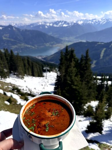 Zell am See und Blick auf den See
