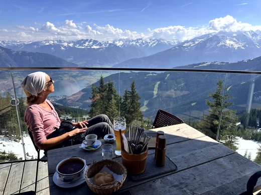 Zell am See und Blick auf den See