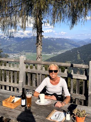 Zurück im Zaglgut: Pool, Terrasse und Abendessen