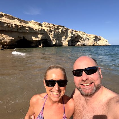 Heiligabend am Strand vom Hotel