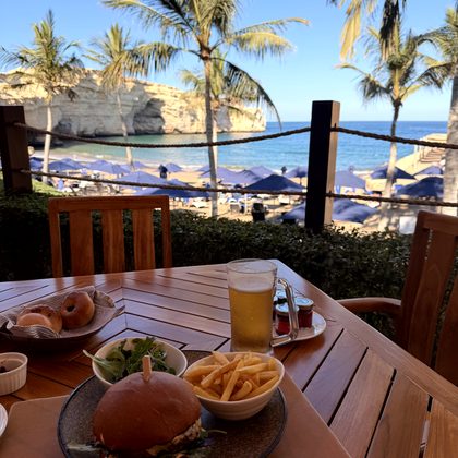 Heiligabend am Strand vom Hotel