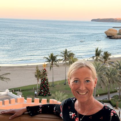 Heiligabend am Strand vom Hotel