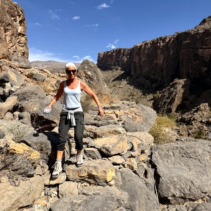 Canyons & Schluchten Richtung Jabal Shams