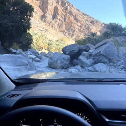 Canyons & Schluchten Richtung Jabal Shams