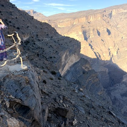 Canyons & Schluchten Richtung Jabal Shams