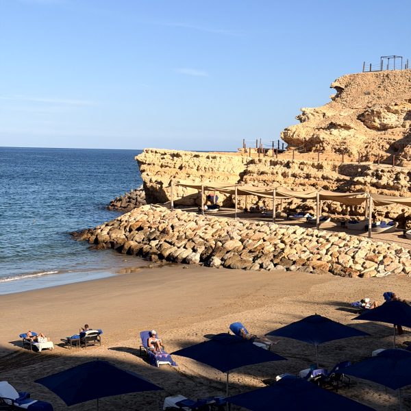 Heiligabend am Strand vom Hotel