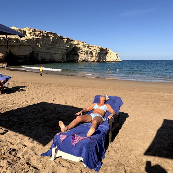 Heiligabend am Strand vom Hotel