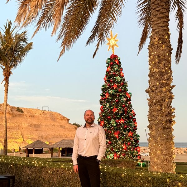 Heiligabend am Strand vom Hotel