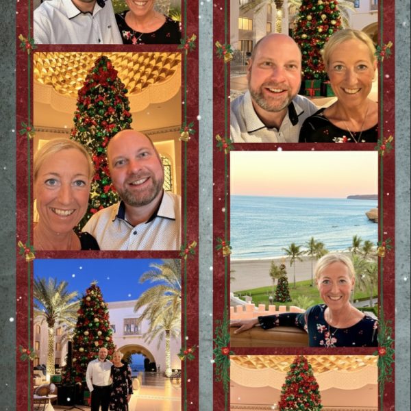Heiligabend am Strand vom Hotel
