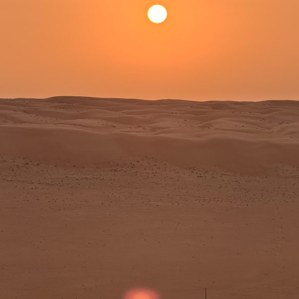 Sonnenaufgang und Abschied von der Wüste