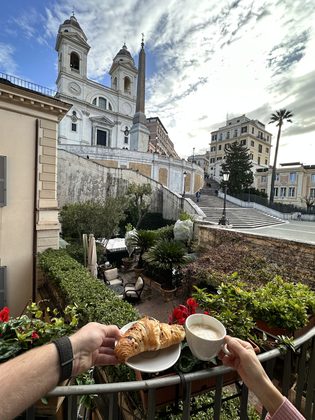 Morgen an der Piazza di Spagna