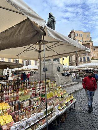 Trastevere, Tiber und erster Blick Richtung Vatikan