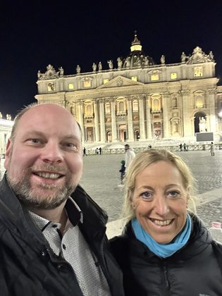 Petersplatz und letzter Abend in Rom
