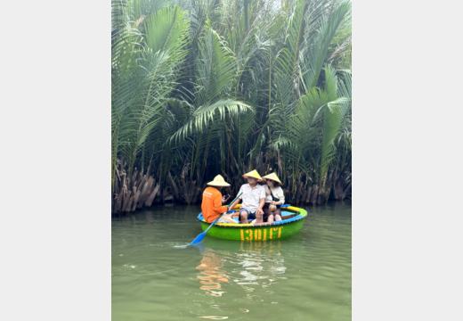 Radtour bei Hoi An – Reisfelder und Coconut-Basket-Boats