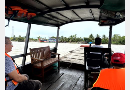 Mekong-Delta / Ben Tre – Boot, Kokosprodukte, Honigtee, Reispapier, Elefantenohrfisch und Sampan